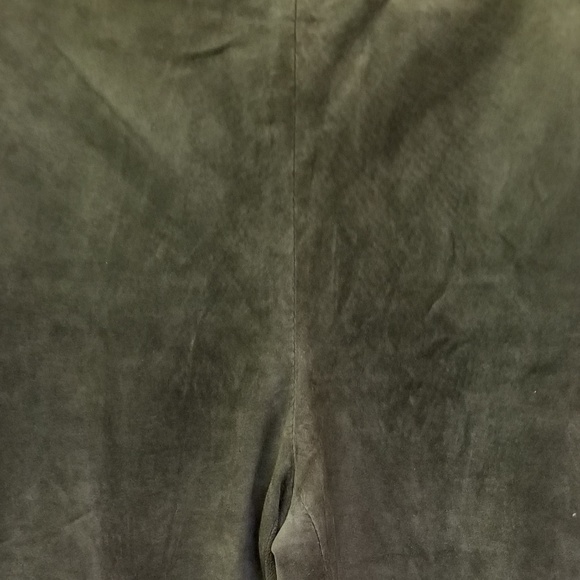 Finity genuine suede green bootcut pants. Size 8 - Picture 2 of 5